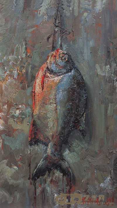 庄午 2001年作 海鲫鱼 60×34cm
